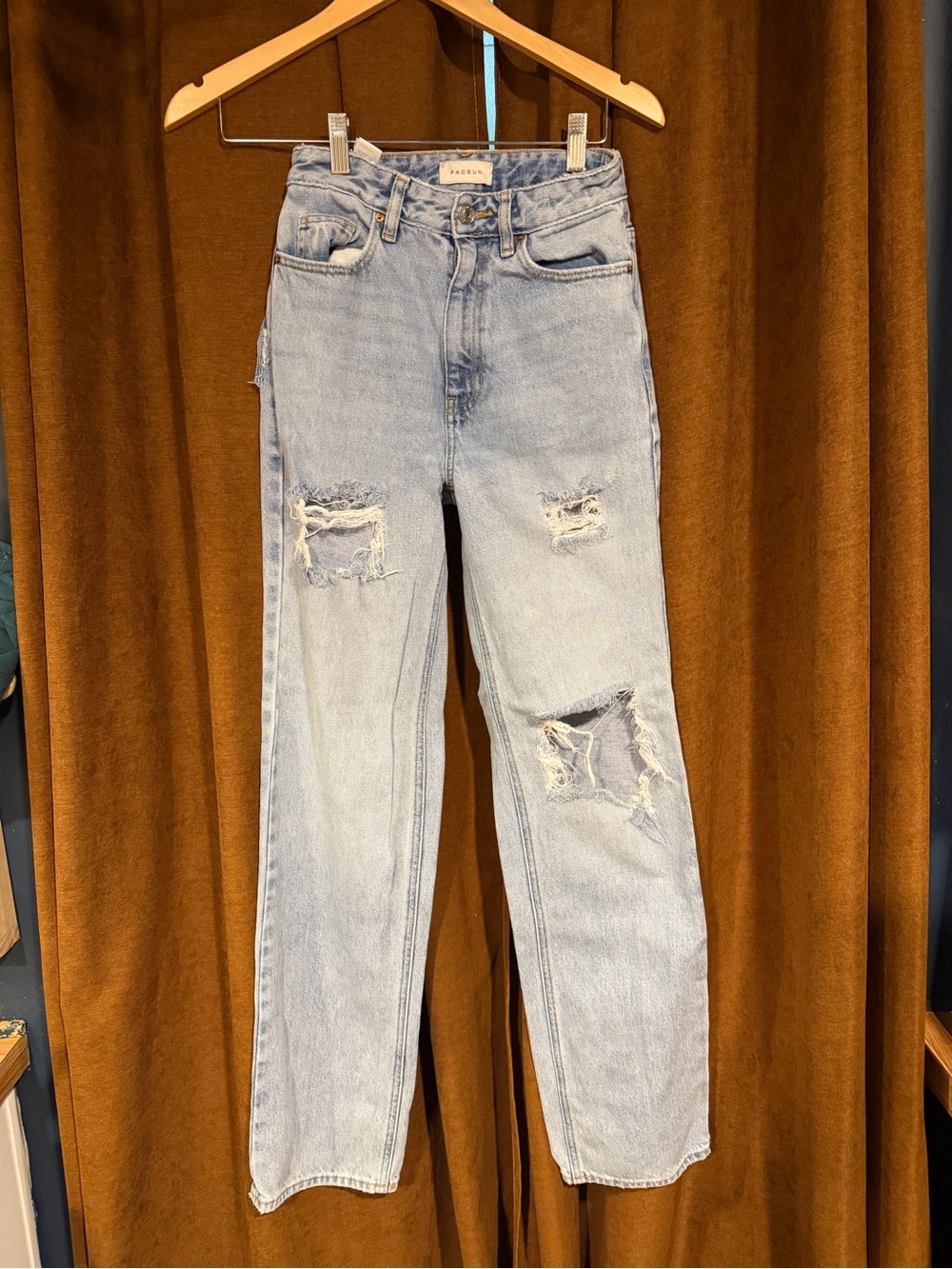 PacSun Light Blue Distressed Boyfriend Jeans